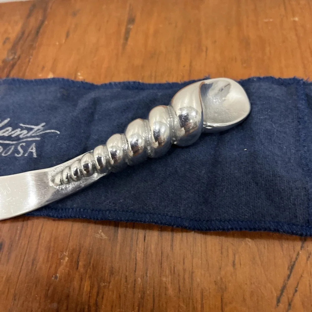 Mariposa Brilliance Aluminum Cheese Spreader Beach Seashell Shell‎ Knife